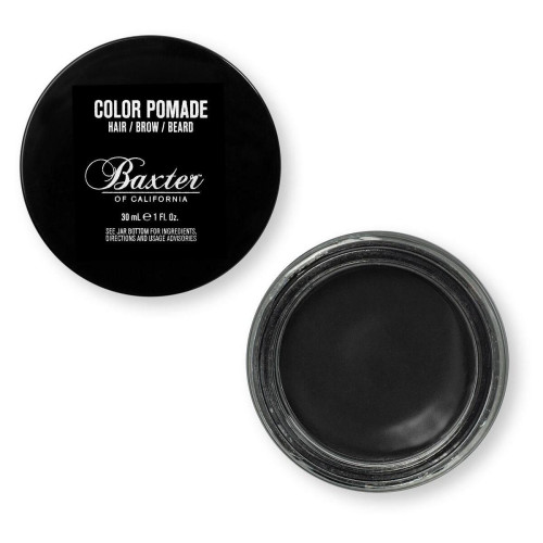 Baxter of California - Gel colorant noir Cheveux, sourcils et barbe - Color Pomade black - Teinture cheveux