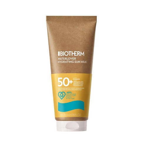 Biotherm Solaires - Waterlover - Lait Solaire Hydratant SPF50+ - Tube éco-conçu pour tous types de peaux - Cyber Monday Comptoir de l'Homme