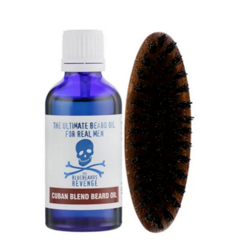 Bluebeards Revenge - Coffret Voyage pour Barbe Dure Cuban Beard Grooming Kit  - Mousse, gel & crème à raser