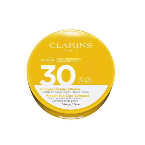 Clarins - Compact Solaire Minéral Spf30 Visage - Creme solaire autobronzant clarins