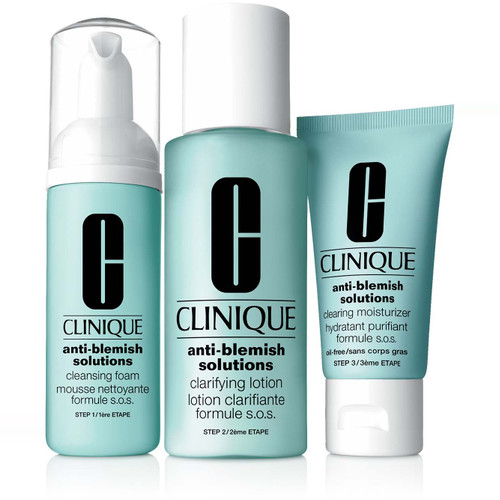 Clinique For Men - ANTI-BLEMISH SOLUTIONS KIT D'INITIATION BASIC 3 TEMPS - Matifiant, anti boutons & anti imperfections
