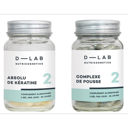 D-LAB Nutricosmetics - Duo Nutrition-Capillaire - Complement alimentaire beaute