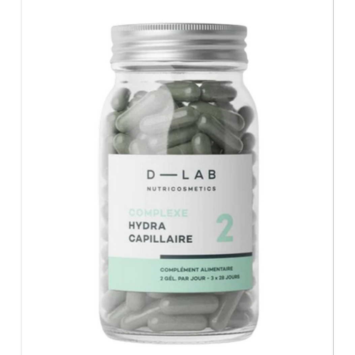 D-LAB Nutricosmetics - Complexe Hydra Capillaire 3 mois - Nourrit les Cheveux - Complement alimentaire beaute