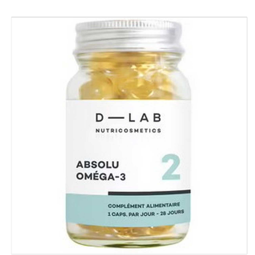 D-LAB Nutricosmetics - Absol Oméga 3 - Souplesse & Élasticité - Produit minceur & sport