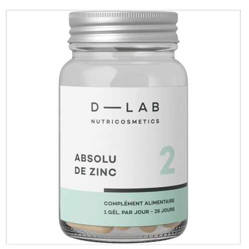 D-LAB Nutricosmetics - Absolu de Zinc cure 1 mois  - Complement alimentaire beaute