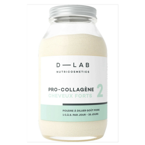 D-LAB Nutricosmetics - Pro-Collagène Cheveux Forts - Anti-chute & Résistance - Complement alimentaire beaute