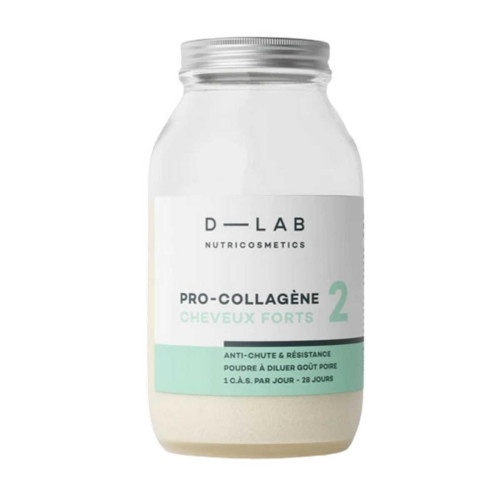 D-LAB Nutricosmetics - Pro-Collagène Cheveux Forts - Anti-chute & Résistance - Complement alimentaire beaute
