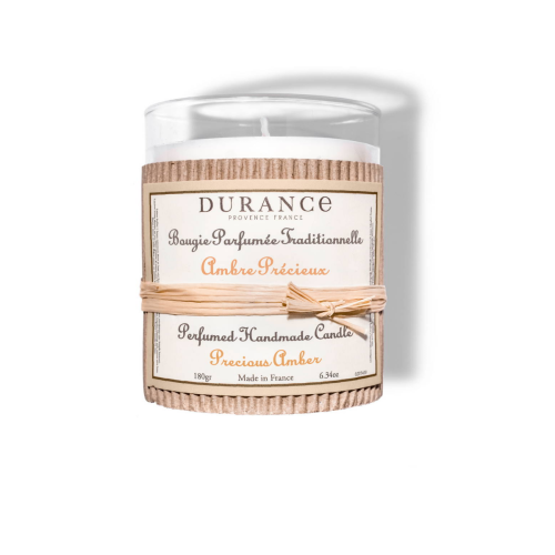 Durance - Bougie Traditionnelle Durance Parfum Ambre Précieux Swann - Durance Parfums d’Intérieur