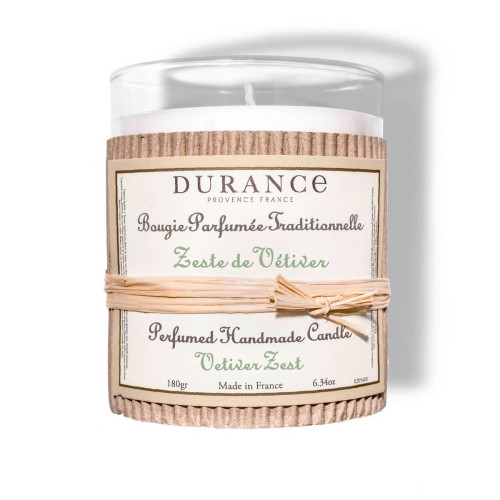 Durance - Bougie Parfumée Traditionnelle 180 Gr Zeste De Vétiver - Bougies parfumees