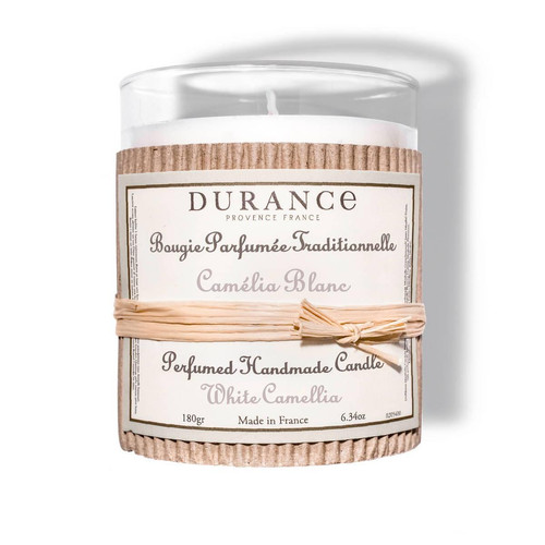 Bougie Traditionnelle DURANCE Parfum Camélia Blanc SWANN