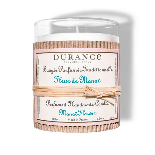 Durance - Bougie Traditionnelle DURANCE Parfum Fleur de Monoi SWANN - Cadeaux Saint Valentin pour homme