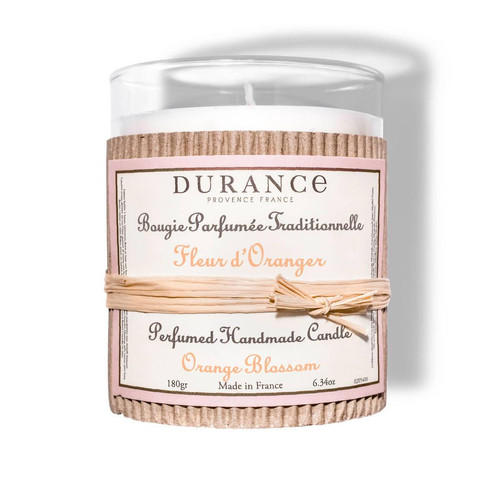 Durance - Bougie Traditionnelle DURANCE Parfum Fleur d'Oranger SWANN - Durance Parfums d’Intérieur