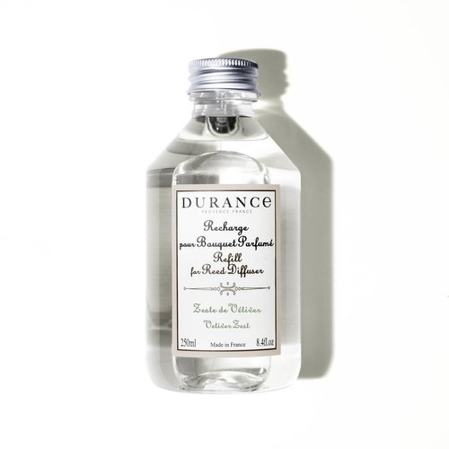 Durance - Recharge Pour Bouquet Parfumé 250 ml Zeste De Vétiver - Durance Parfums d’Intérieur