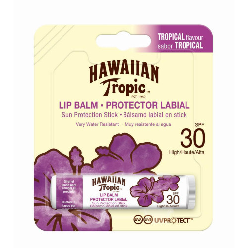 Hawaiian Tropic - Baume à lèvres - Protection solaire anti UVA & UVB - Soins solaires homme