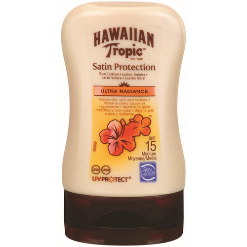 Hawaiian Tropic - Mini Lotion Satinée Solaire - Format voyage SPF 15 - Hawaiian tropic solaire
