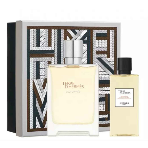 Hermès - Coffret Terre d'Hermès Eau Givrée - Eau de Parfum + Gel Douche - Parfums homme cadeau