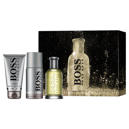 Hugo Boss - Coffret BOSS Bottled Eau de Toilette - Gel Douche - Déodorant Spray - Best sellers parfums homme