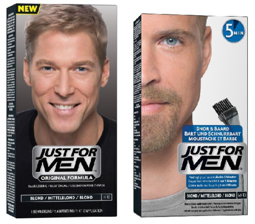 Just For Men - DUO COLORATION CHEVEUX & BARBE Blond - Just for men coloration barbe