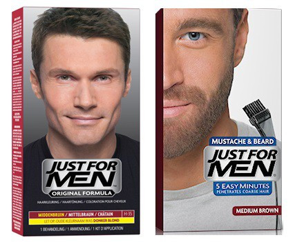 Just For Men - DUO COLORATION CHEVEUX & BARBE Châtain - Just for men coloration barbe