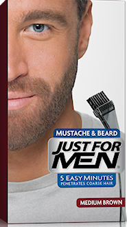 Just For Men - Coloration Barbe Châtain - Couleur Naturelle - Soins cheveux homme