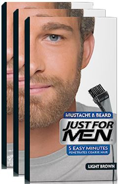 Just For Men - COLORATIONS BARBE Châtain Clair - Coloration cheveux & barbe