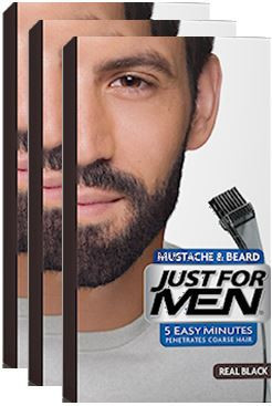 Just For Men - COLORATIONS BARBE Noir Naturel - Teinture barbe