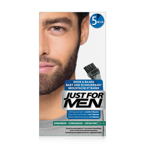 Just For Men - COLORATION BARBE Châtain Foncé - Coloration cheveux barbe just for men chatain fonce