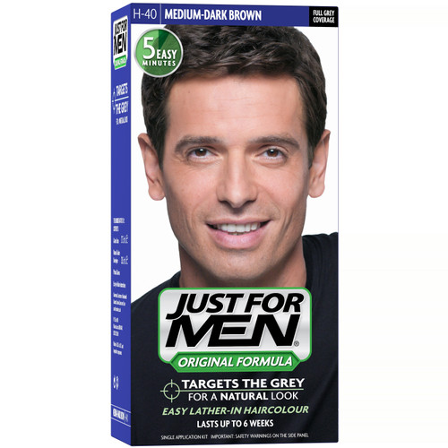 Just For Men - COLORATION CHEVEUX HOMME - Châtain Moyen Foncé - Just for men coloration cheveux