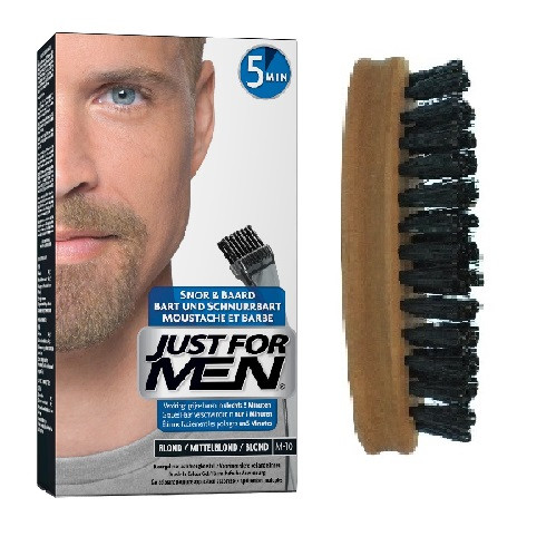 Just For Men - PACK COLORATION BARBE BLONDE ET BROSSE À BARBE - Just for men coloration barbe