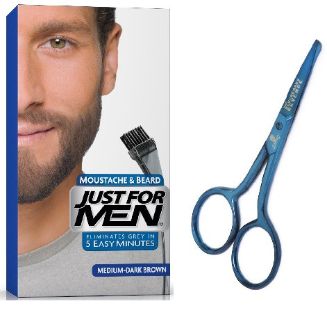 Just For Men - PACK COLORATION BARBE & CISEAUX - Coloration cheveux & barbe