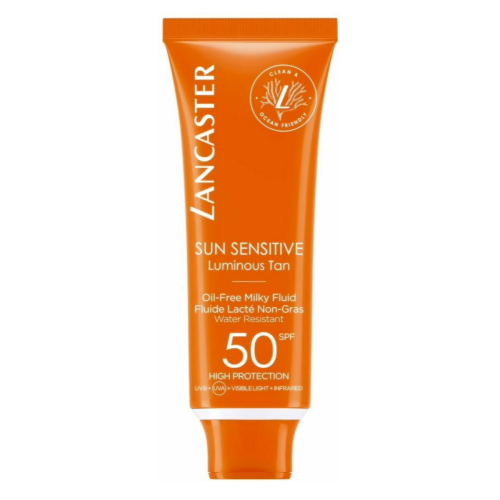 Lancaster Solaires - Fluide lacté non gras visage Sun Sensitive SPF 50 - Protection Solaire