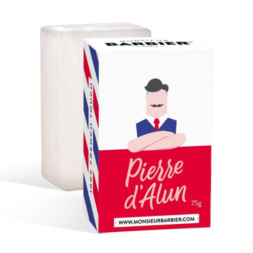 Monsieur Barbier - Pierre d'Alun 100% Naturelle - Rasage & barbe