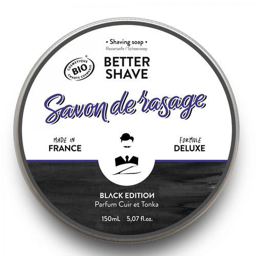 Monsieur Barbier -  Savon de rasage Traditionnel Better Shave Black Edition - Mousse, gel & crème à raser