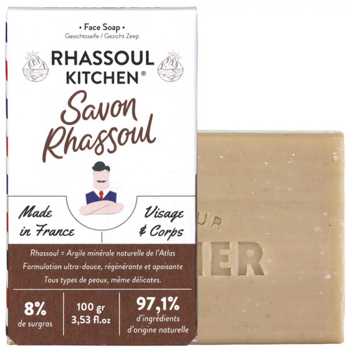 Monsieur Barbier - Savon Visage Rhassoul - Cadeaux made in france
