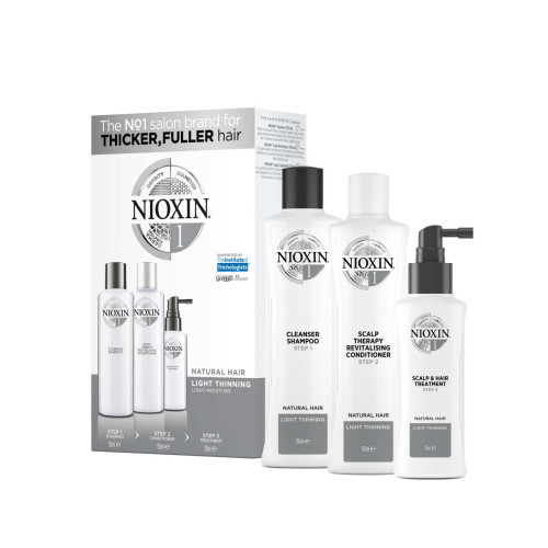 Nioxin - Kit anti-chute System 1 - Cheveux normaux à fins - Cadeaux Noël pour homme