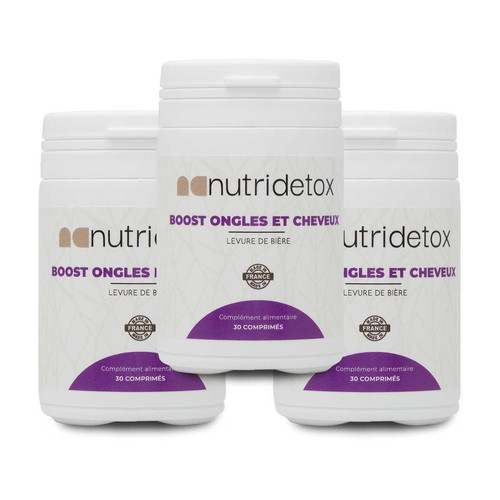 Nutridetox - Boost Ongles & Cheveux - X3 - Complement alimentaire beaute