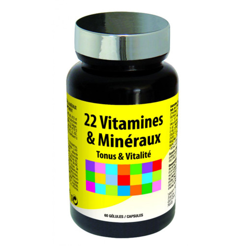 NUTRIEXPERT - Tonus & Vitalite - 22 Vitamines Et Minéraux - Pour Toute La Famille - Produit bien etre sante