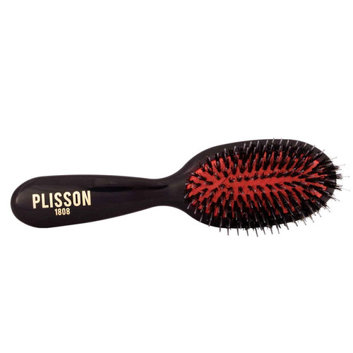 Plisson - Brosse A Cheveux En Poils De Sanglier Et Nylon Noire - Plisson Rasage