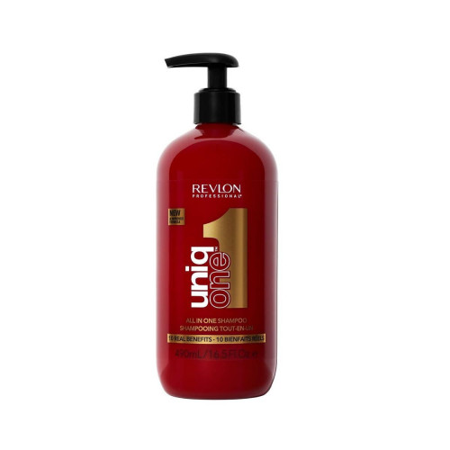 Revlon - Shampoing 2-en-1 UniqOne - Cheveux secs - Rouge classique UniqOne™ - Revlon pro soins demelants