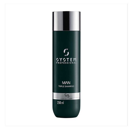 System Professional H - Shampoing Energy M1 Triple Action Cheveux, Corps Et Barbe - Shampoing homme