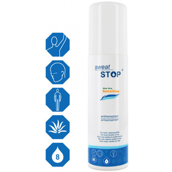 The Powder Company - SweatStop® Aloe Vera Sensitiveantitranspirant  spray pour le corps efficace 24-48h - Produit minceur & sport